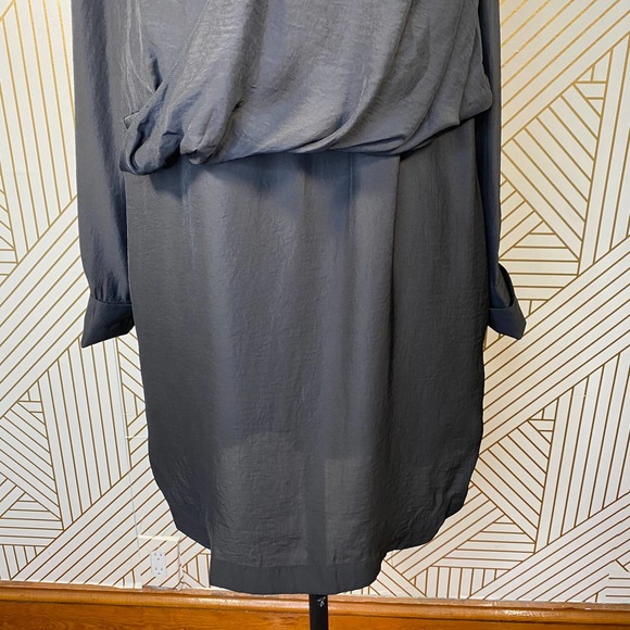 Bless'ed Are The Meek Pilot Shirt Dress in Black - Picture 5 of 12